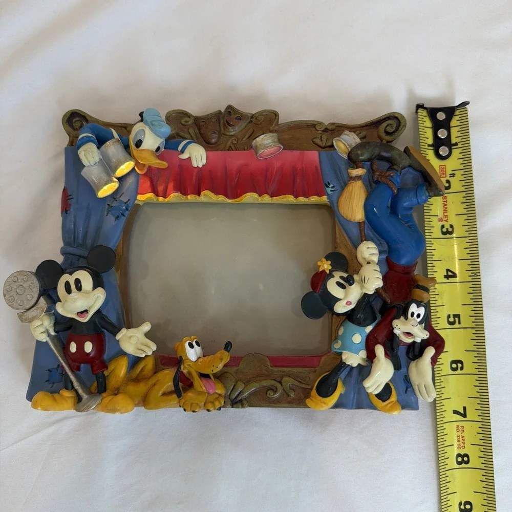 Vintage 1990s Disney Store Mickey Mouse & Friends Theater Photo Frame Light Work